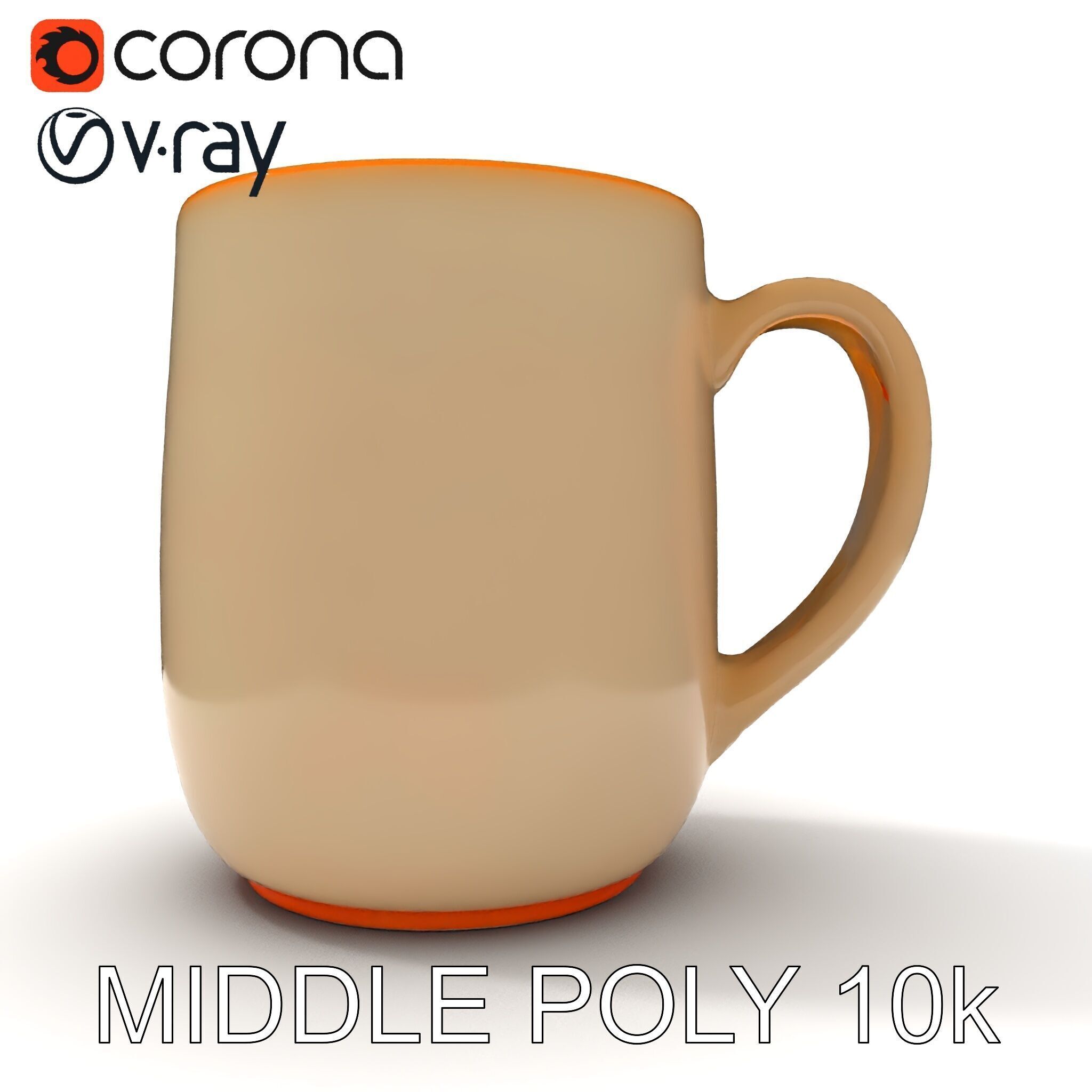 Ceramic Mug Model Pack for Realistic Design Low-poly 3D model_25