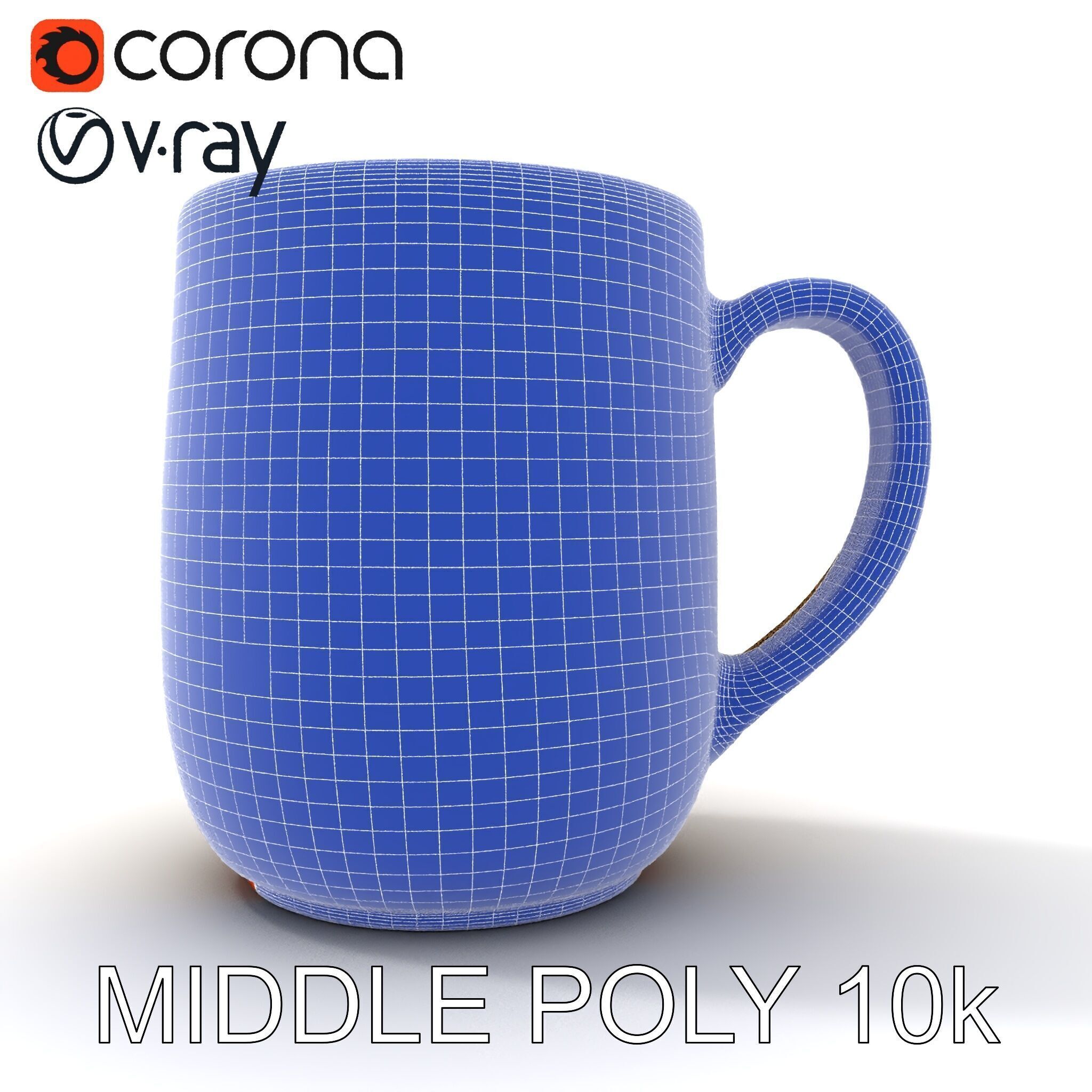 Ceramic Mug Model Pack for Realistic Design Low-poly 3D model_14