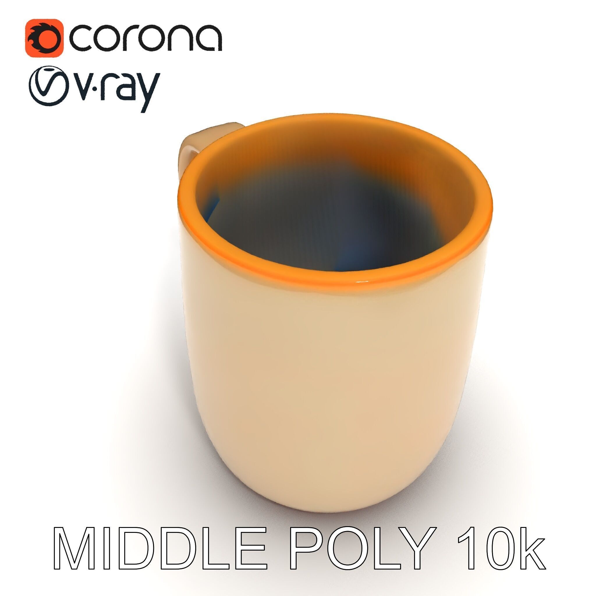 Ceramic Mug Model Pack for Realistic Design Low-poly 3D model_6