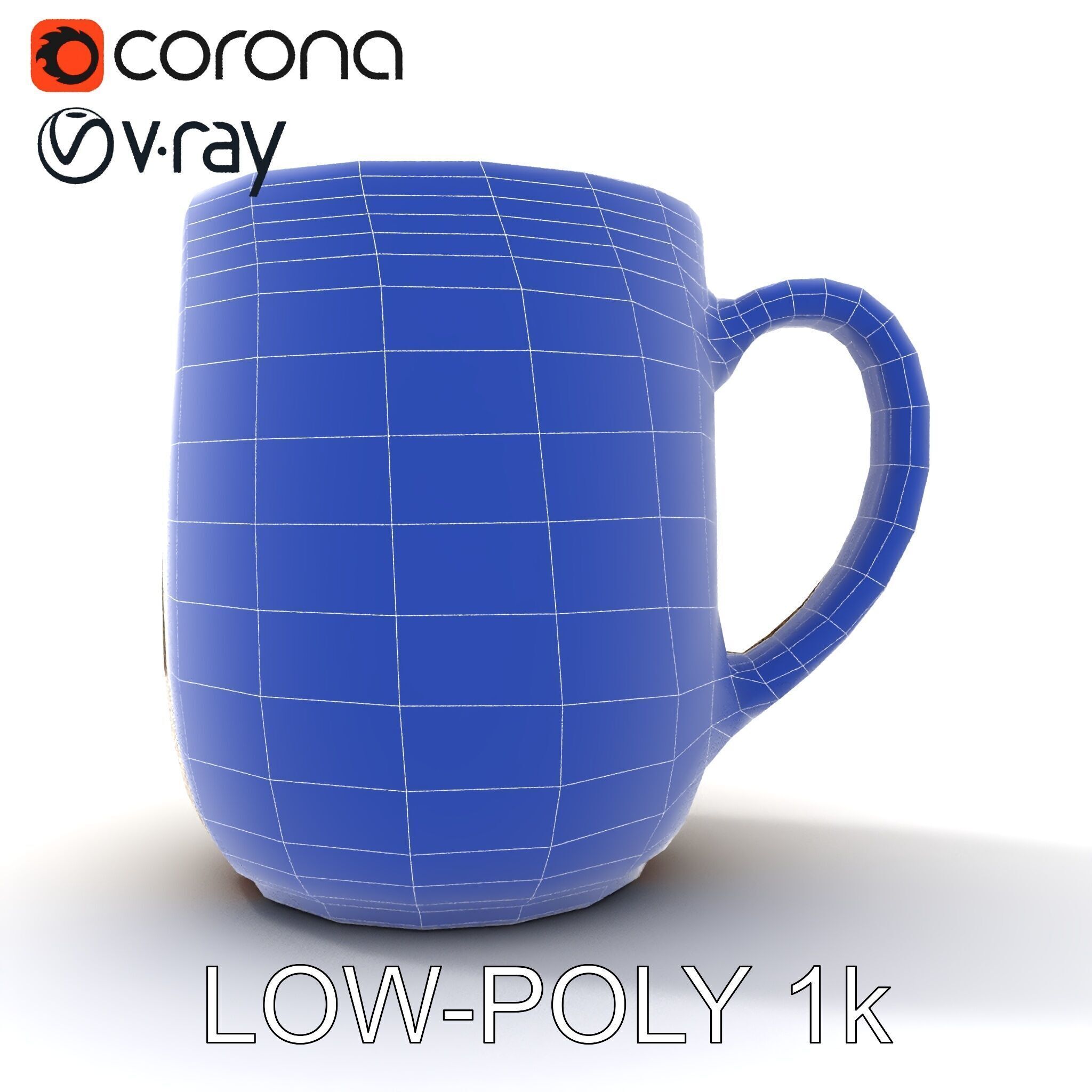 Ceramic Mug Model Pack for Realistic Design Low-poly 3D model_35