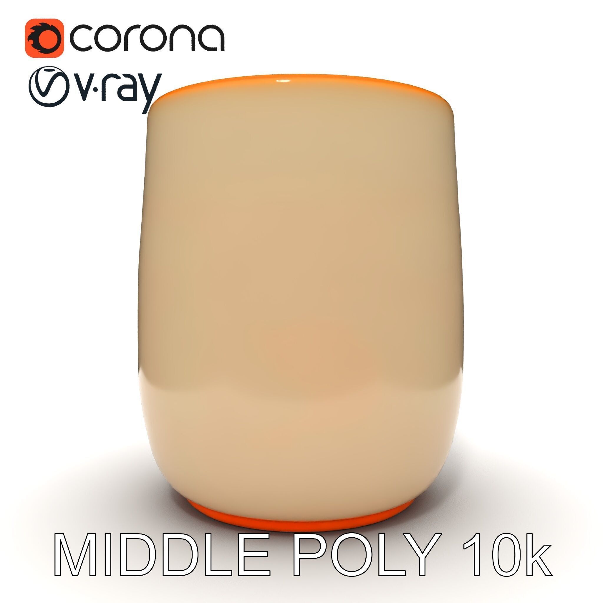 Ceramic Mug Model Pack for Realistic Design Low-poly 3D model_28