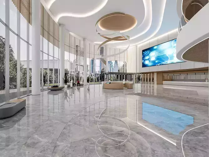 Hospital lobby reception hall 21