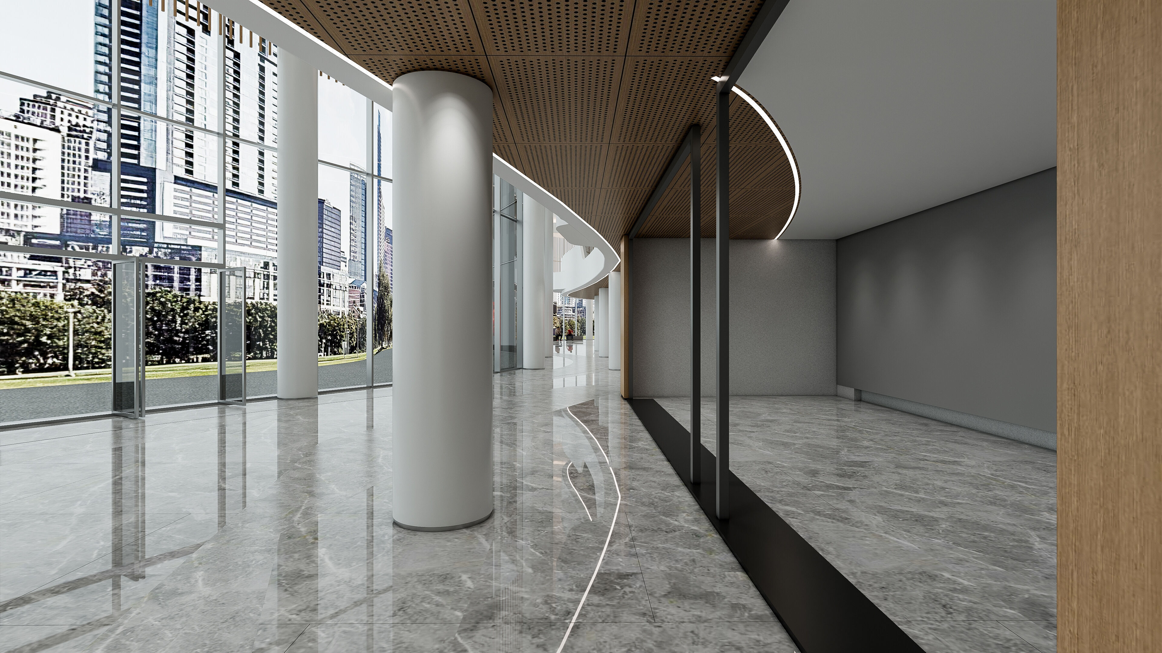 Hospital lobby reception hall 21 3D model_31