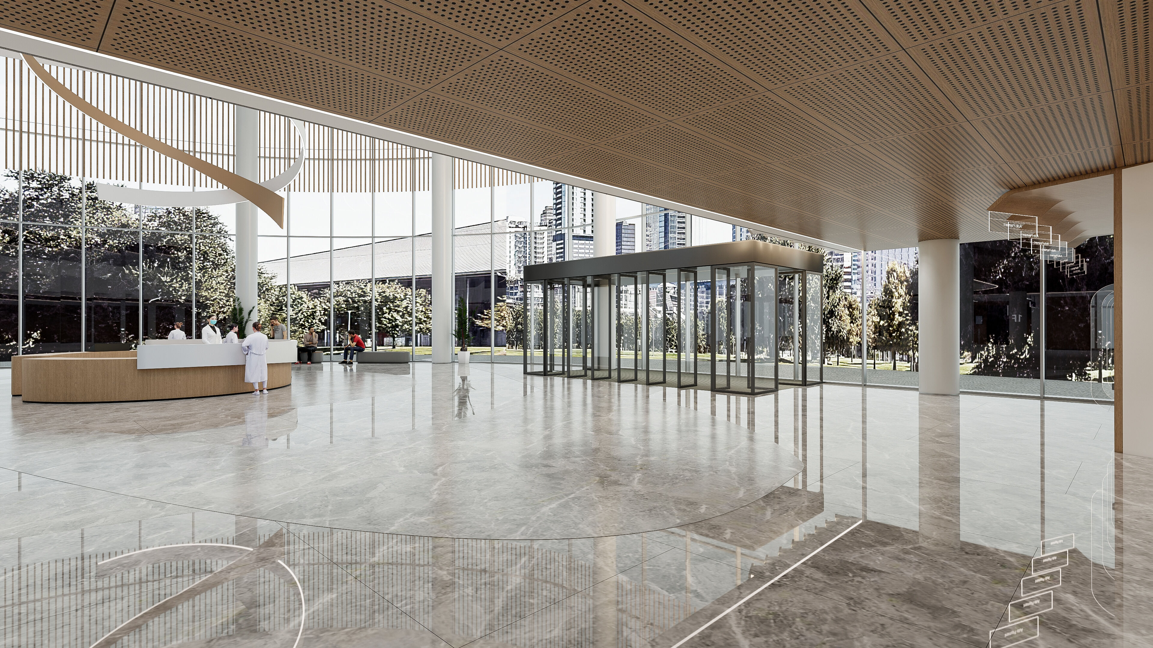 Hospital lobby reception hall 21 3D model_13