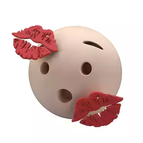 Hushed Face With Kiss Mark v1 002