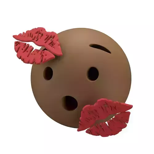 Hushed Face With Kiss Mark v1 003