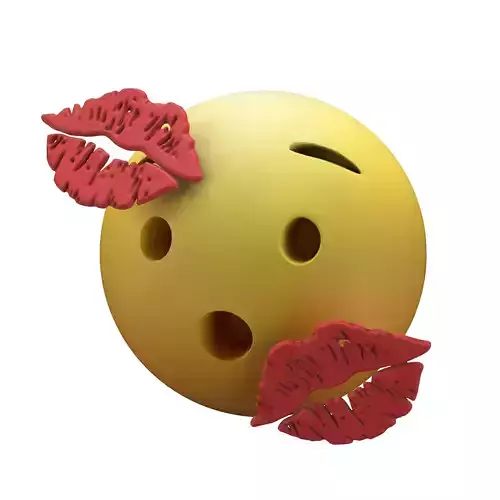 Hushed Face With Kiss Mark v1 005