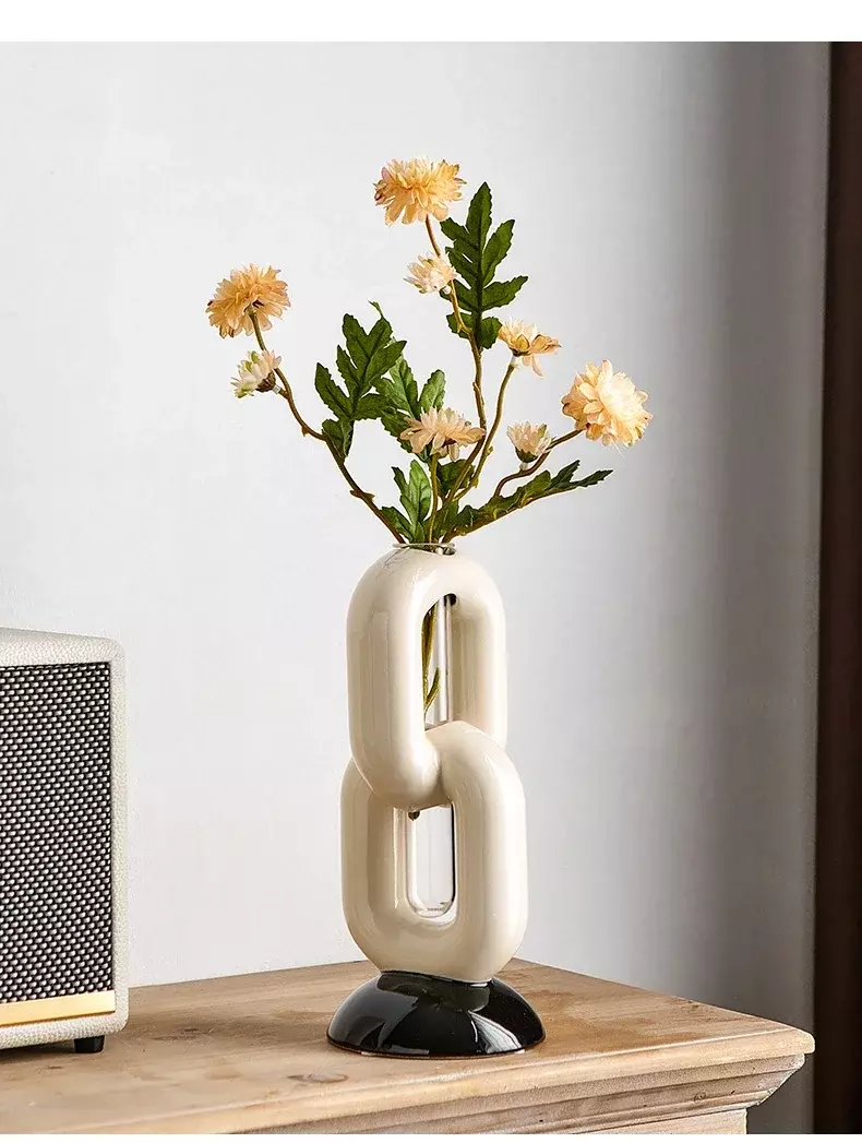Modern Chain Flower Vase  3D print model_0