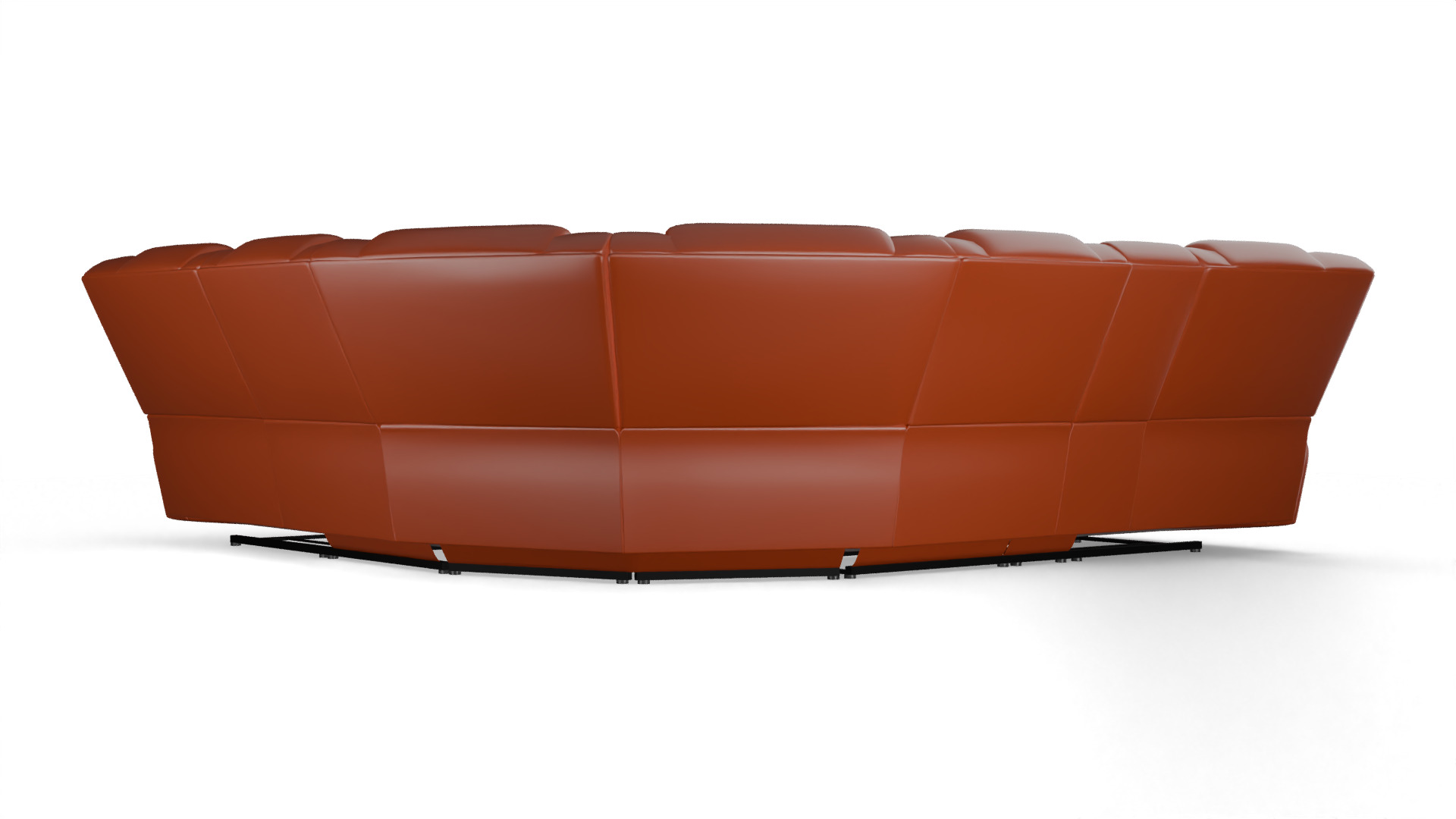 brown sofa 3D model_3