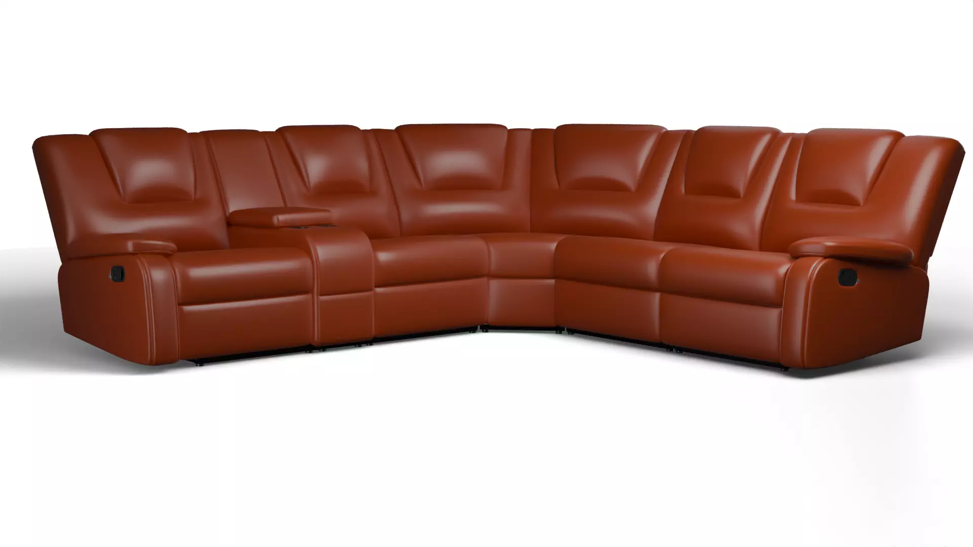 brown sofa 3D model_0