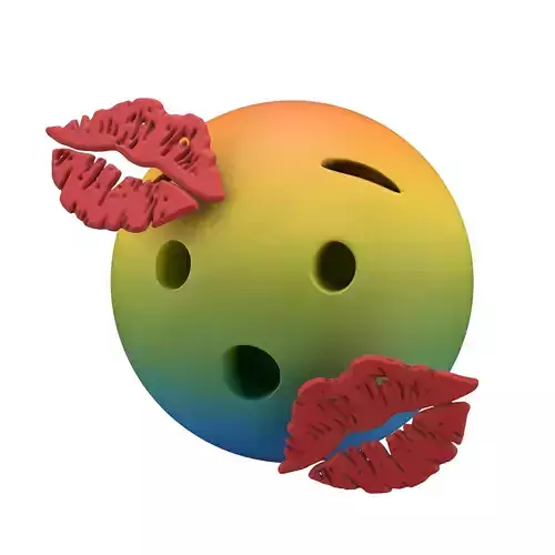 Hushed Face With Kiss Mark v1 006