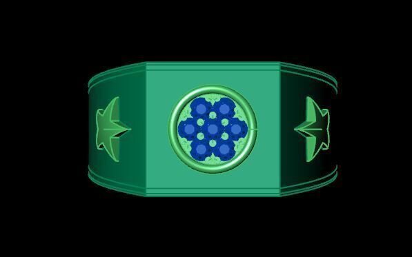 Men Diamond Ring  3D print model_10