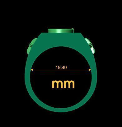 Men Diamond Ring  3D print model_14