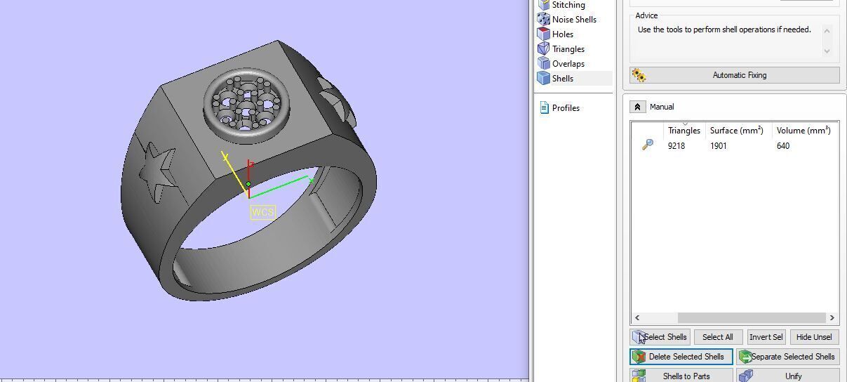 Men Diamond Ring  3D print model_21
