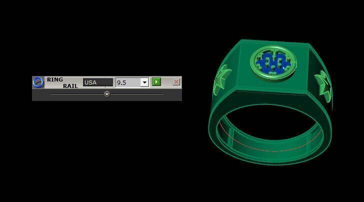 Men Diamond Ring  3D print model_15