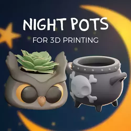 Night Pots Pack - Plant Pots