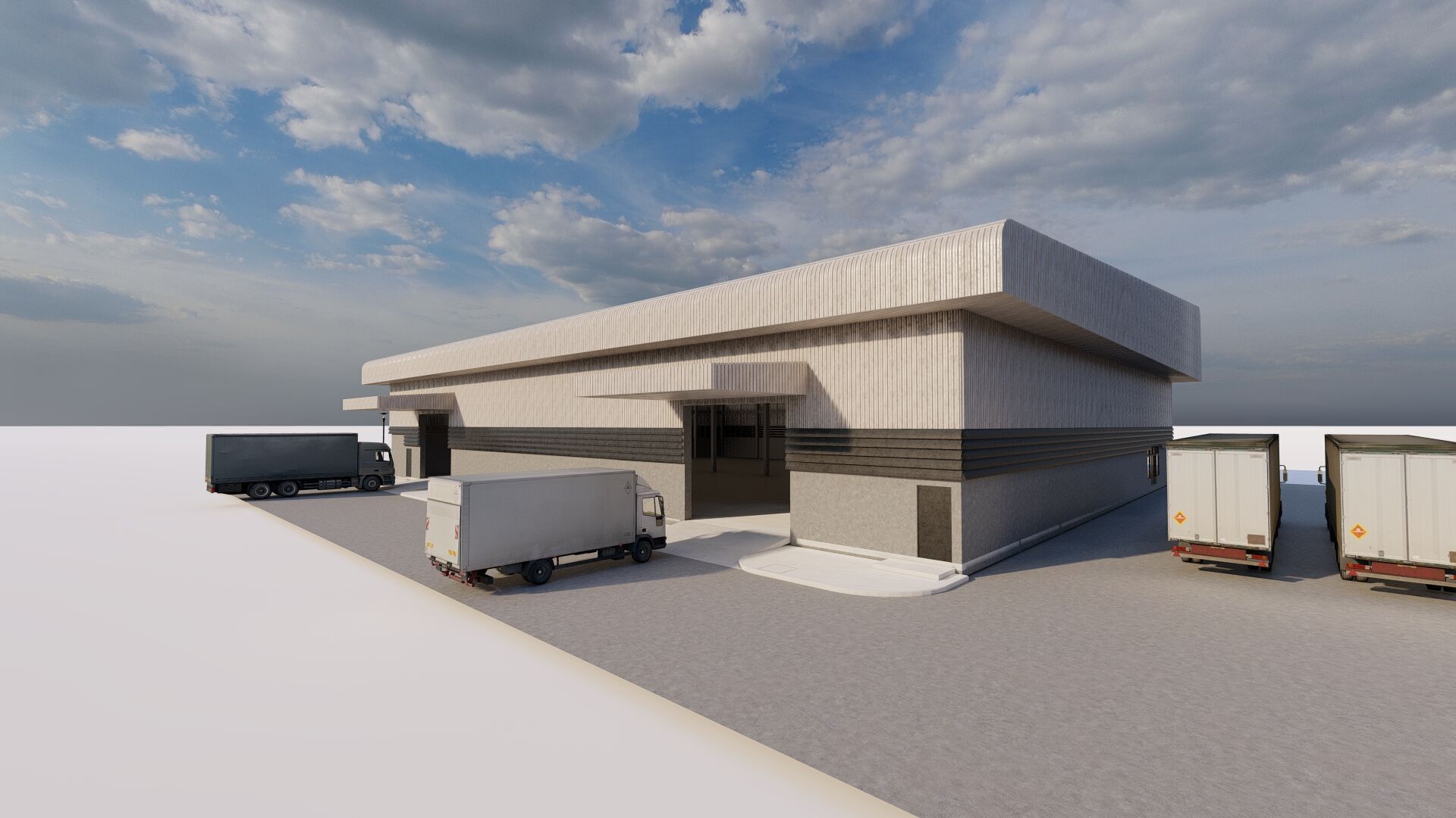 Warehouse-Warehouse Building 3D model_3