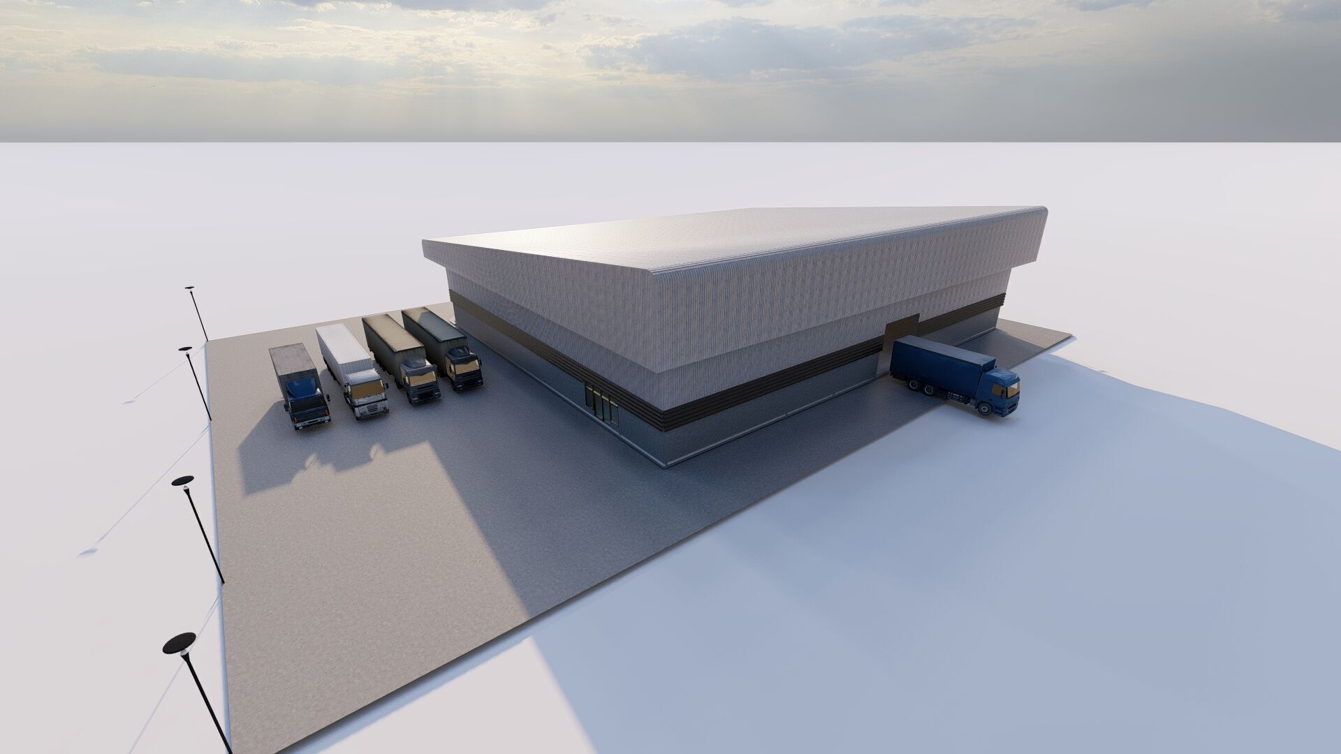 Warehouse-Warehouse Building 3D model_6