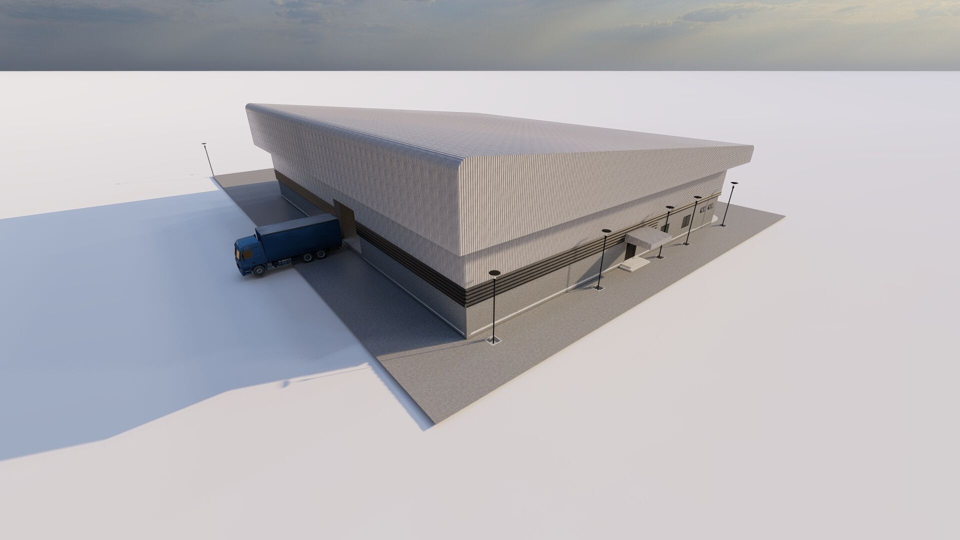 Warehouse-Warehouse Building 3D model_5