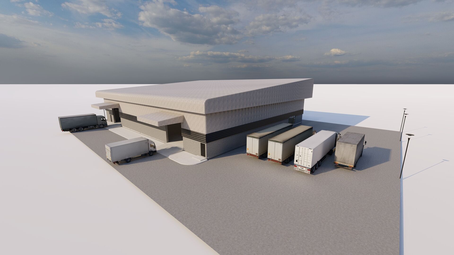 Warehouse-Warehouse Building 3D model_11