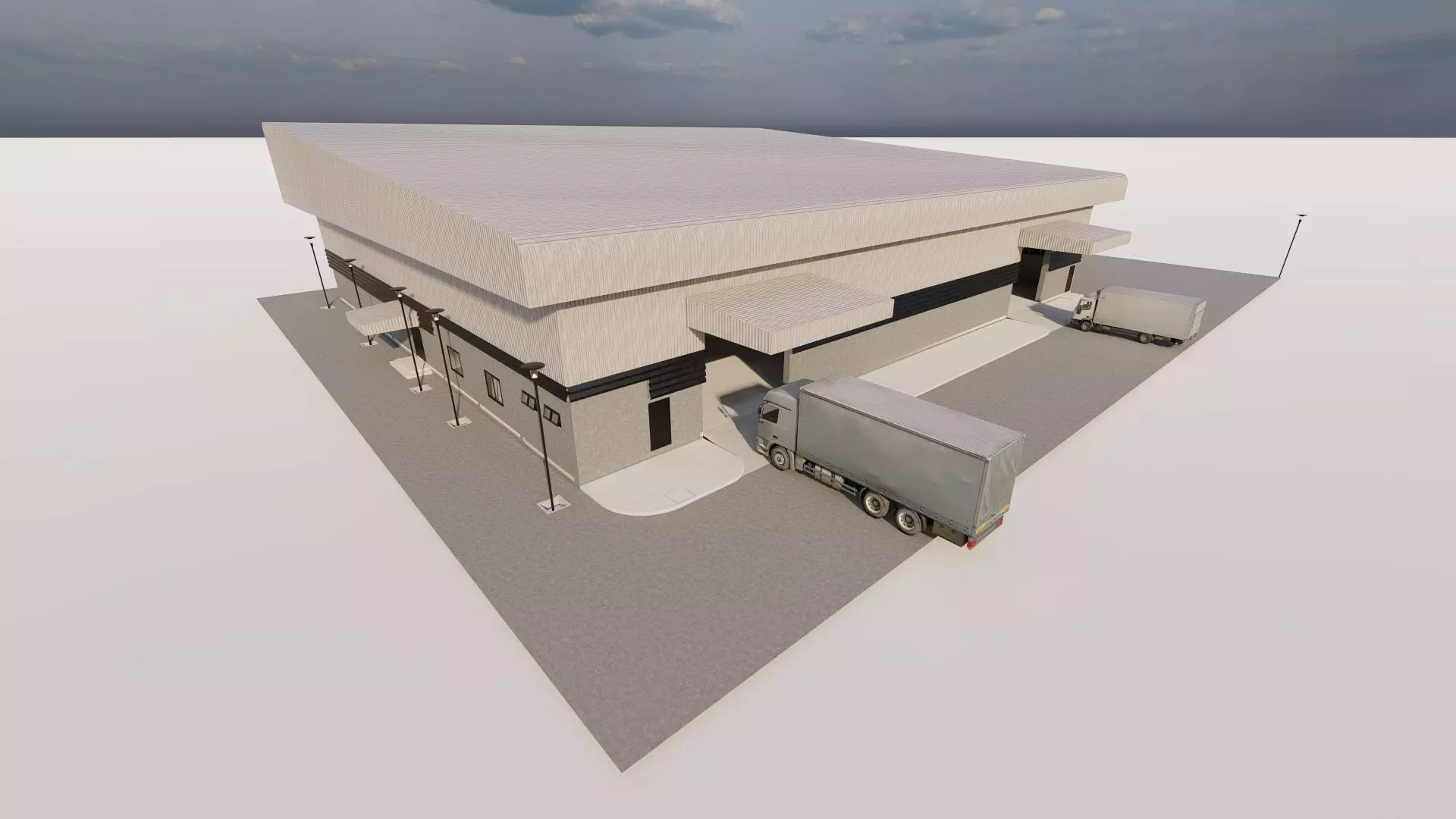 Warehouse-Warehouse Building 3D model_0