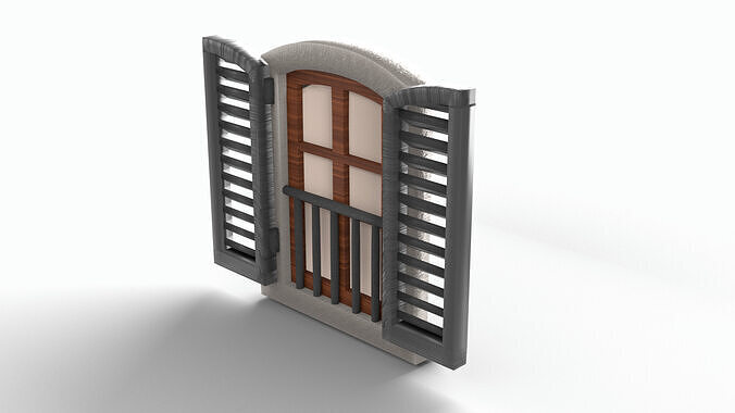Italian window 3D model