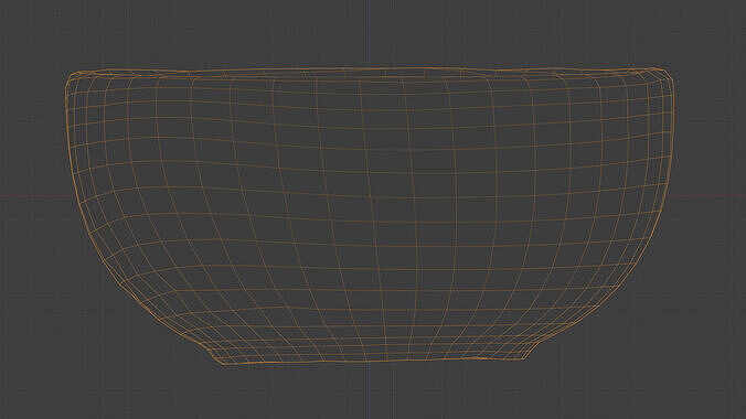 Rustic Clay Bowl with Fresh Vegetable Salad Scan Low-poly 3D model 4
