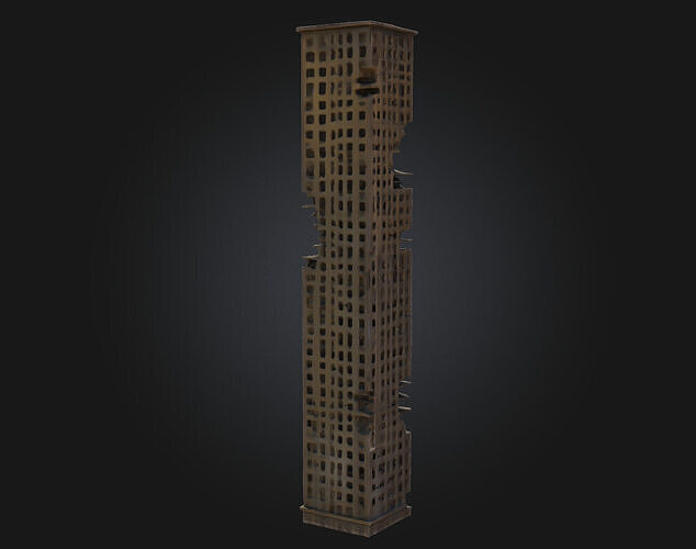 Twisted Tower  Surreal Spiral Structure for Fantasy Worlds 3D model 6