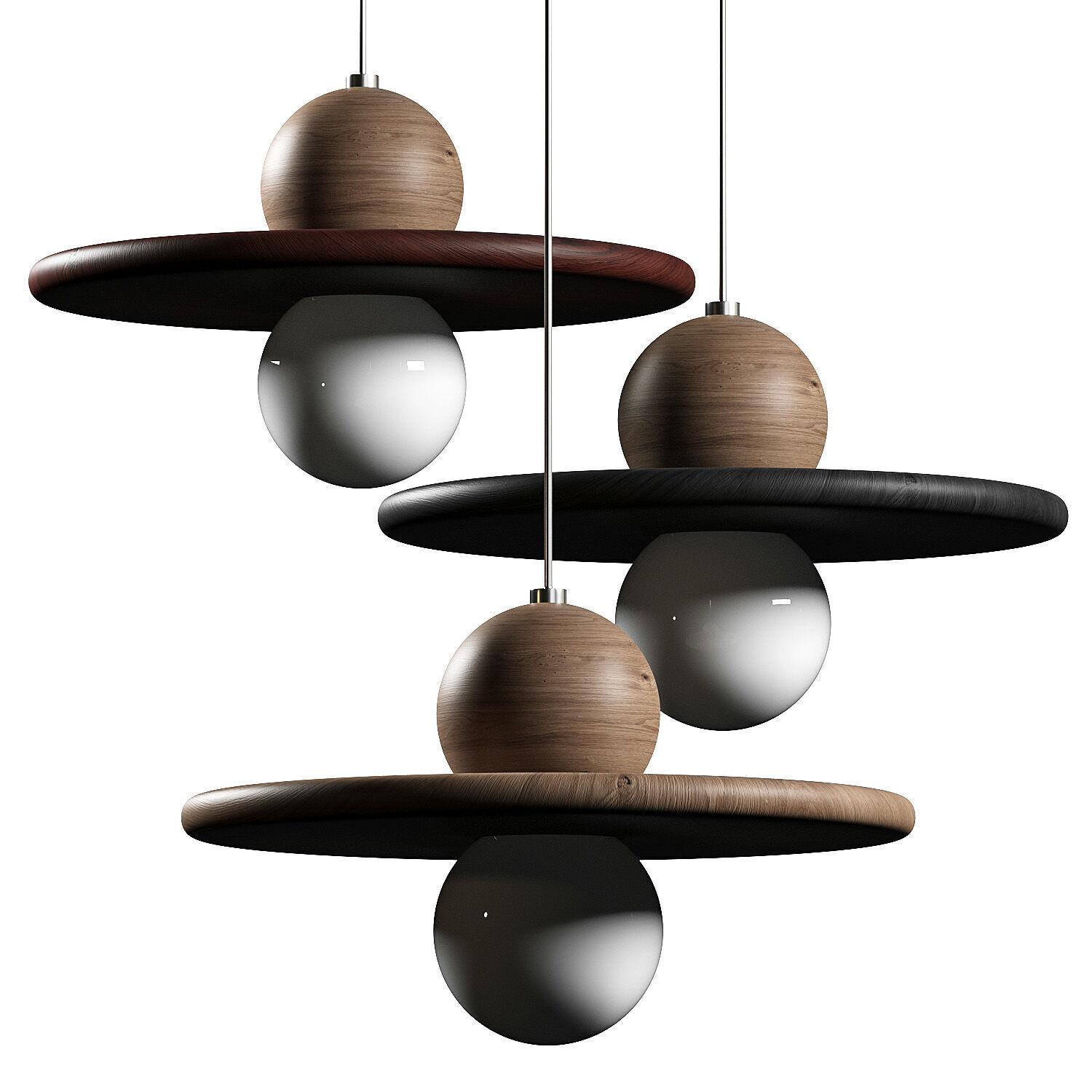 Frederic Saulou  Drugeot Nebuleuse Pendant Lamp 3D model_3