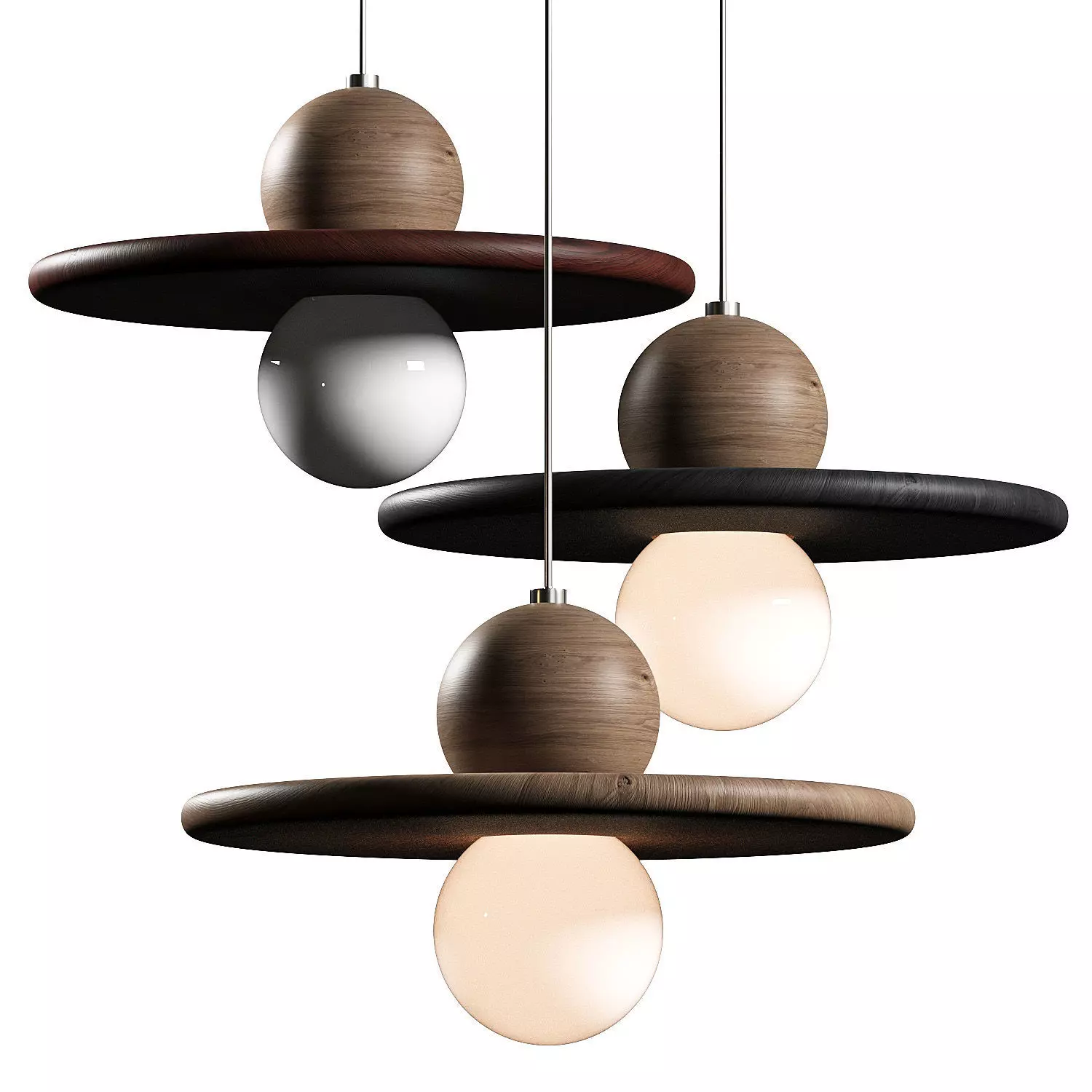 Frederic Saulou  Drugeot Nebuleuse Pendant Lamp 3D model_0
