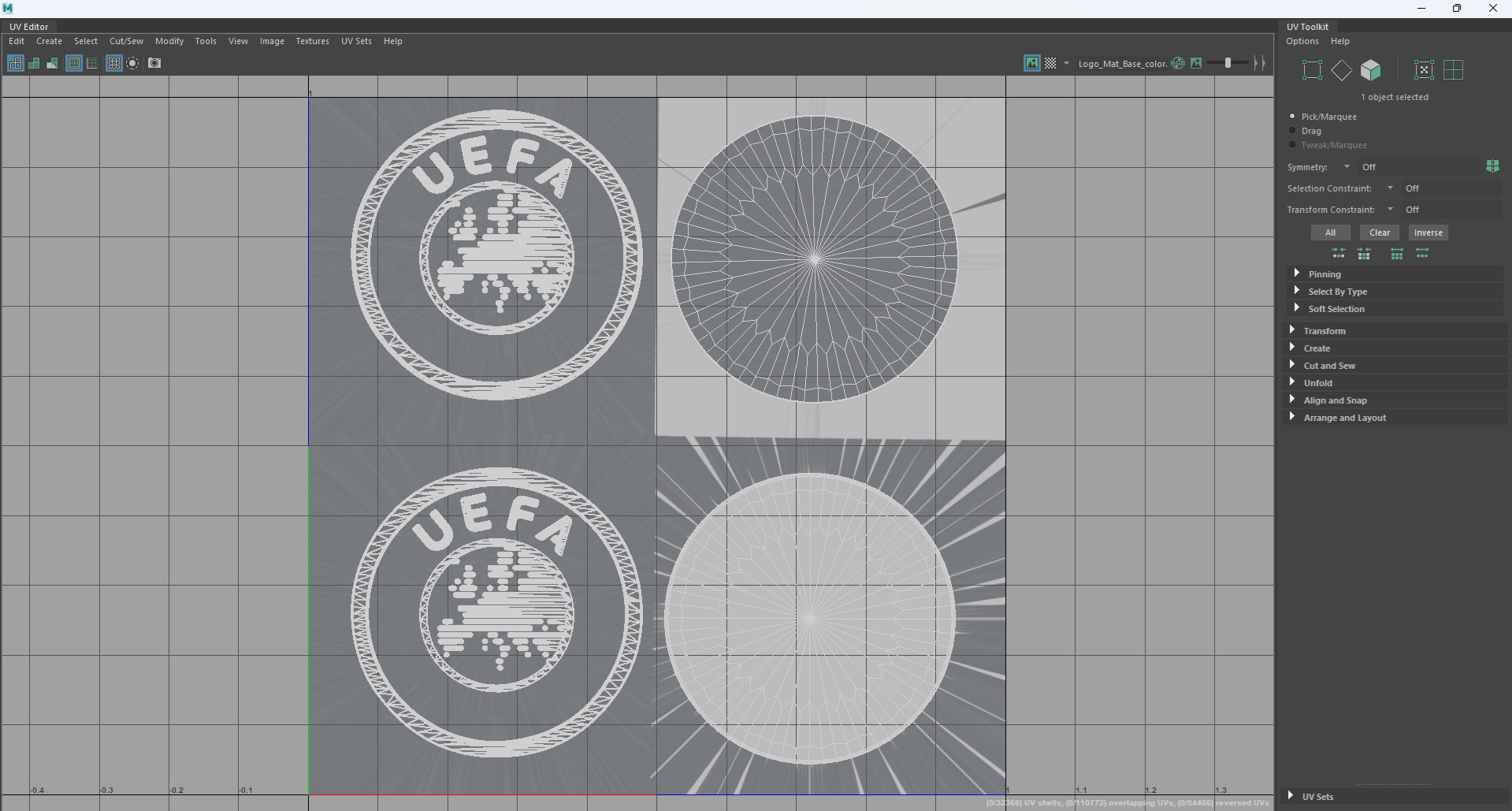 Free 3D logo UEFA newest version - Render - 3D print STL Free 3D model_7