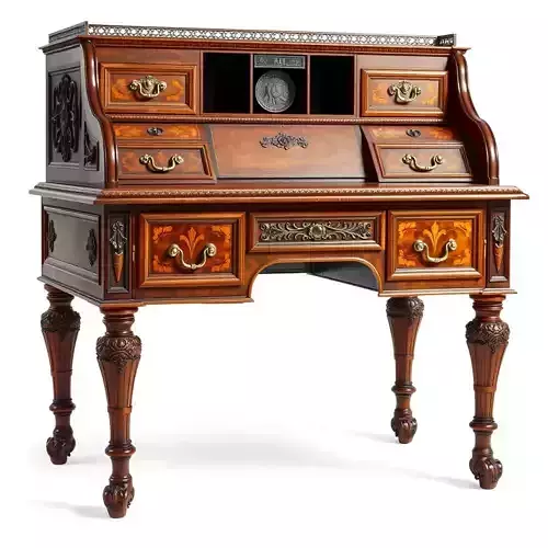 Antique RollTop Desk Model Pack