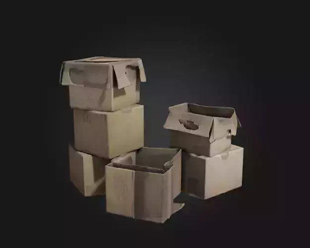 Cardboard Chaos  Cluttered Charm for Urban and Warehouse Scenes