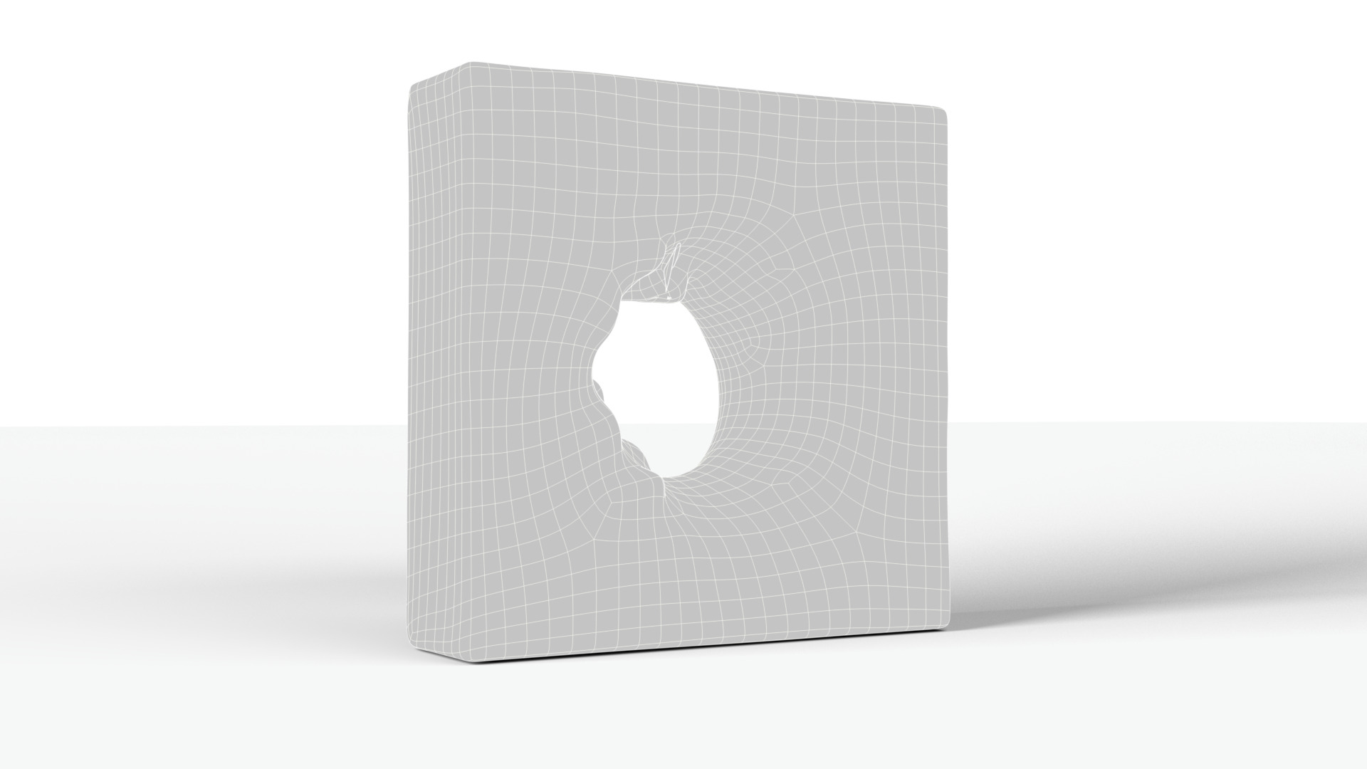 Wall escape hole Low-poly 3D model_5