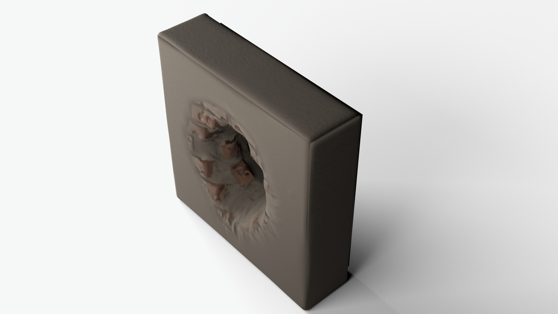 Wall escape hole Low-poly 3D model_3