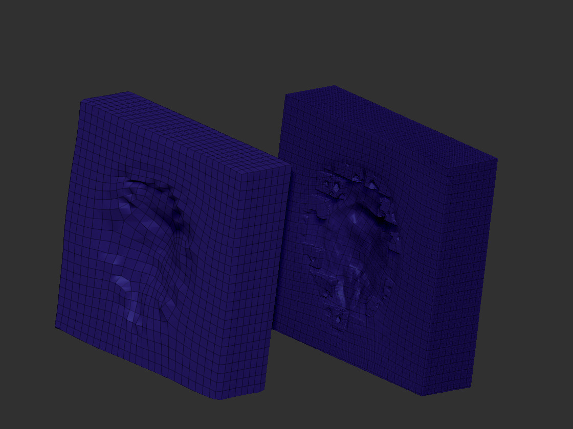 Wall escape hole Low-poly 3D model_6