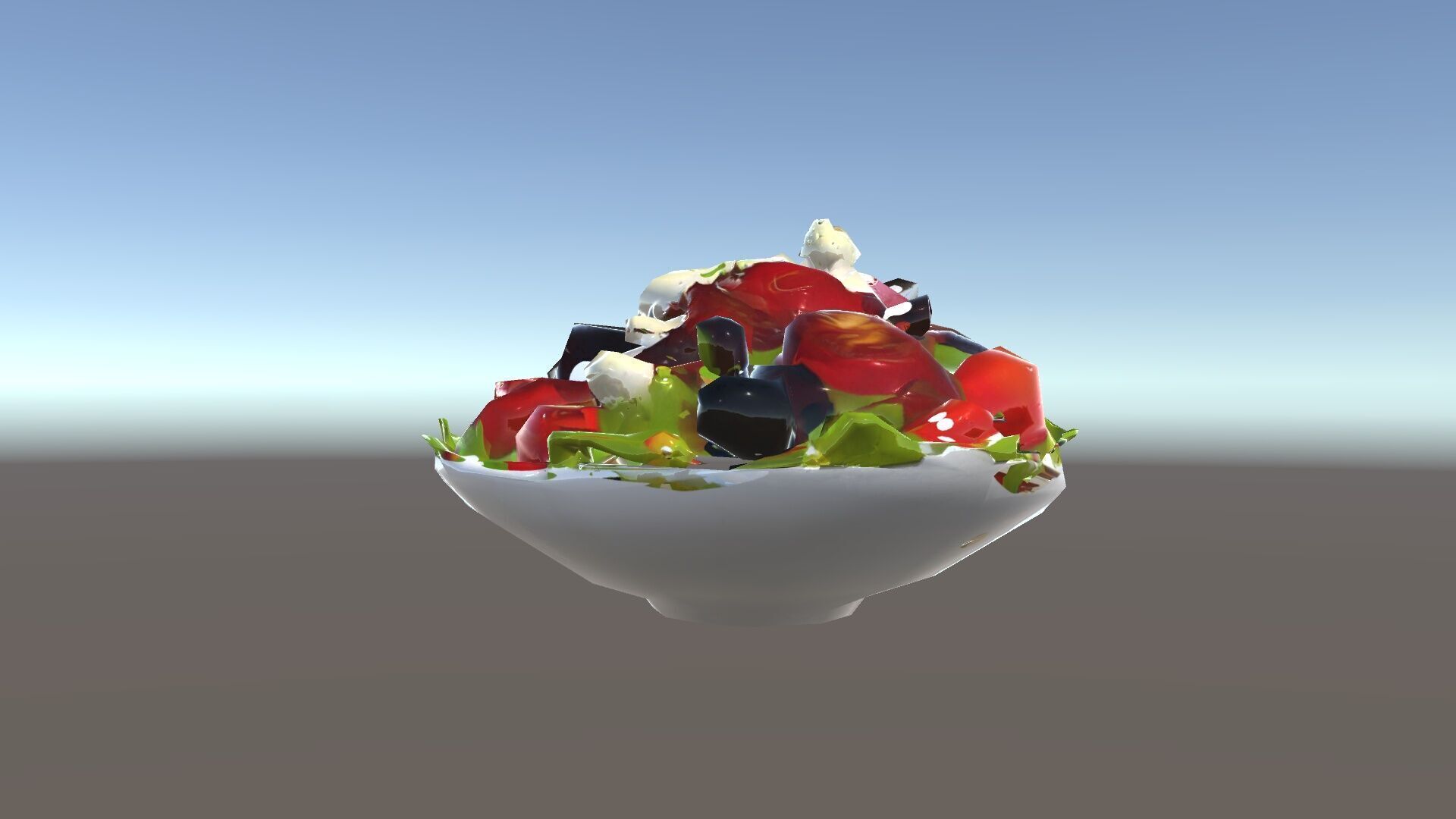 Fresh Greek Salad Model Pack Low-poly 3D model_29