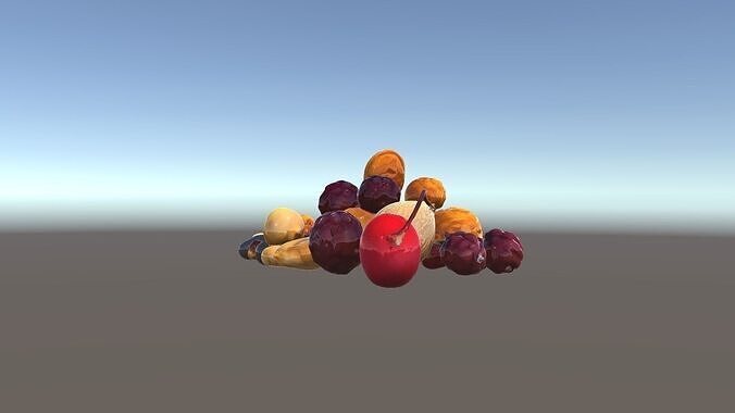 Mixed Nuts and Berries Model Pack for D Rendering Low-poly 3D model 5