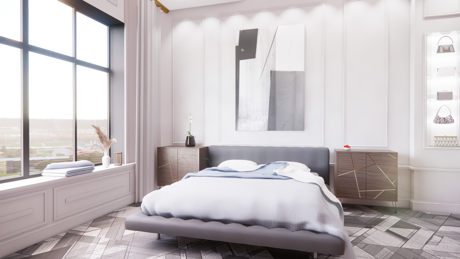 Desain Kamar Tidur Mewah 3D print model_7