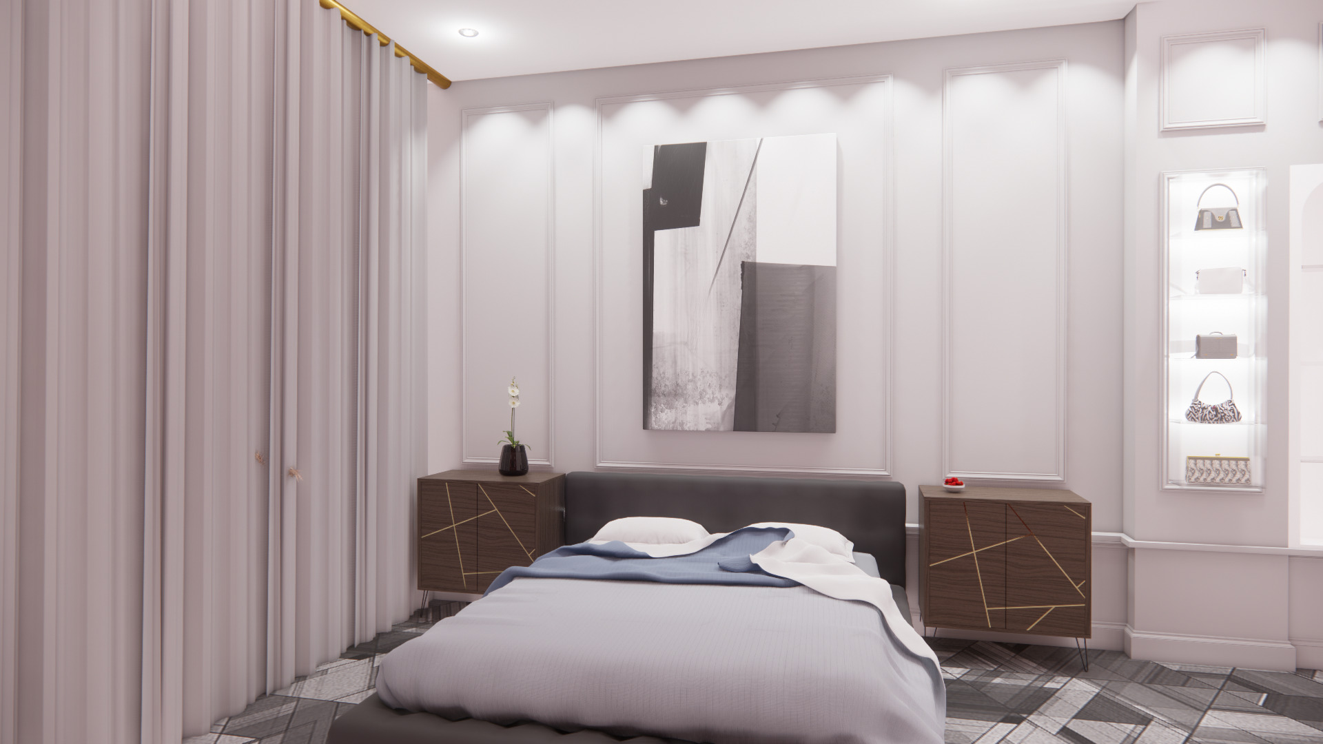 Desain Kamar Tidur Mewah 3D print model_9