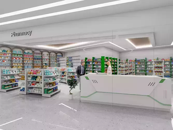 Pharmacy Hospital Medicine 1 3D model