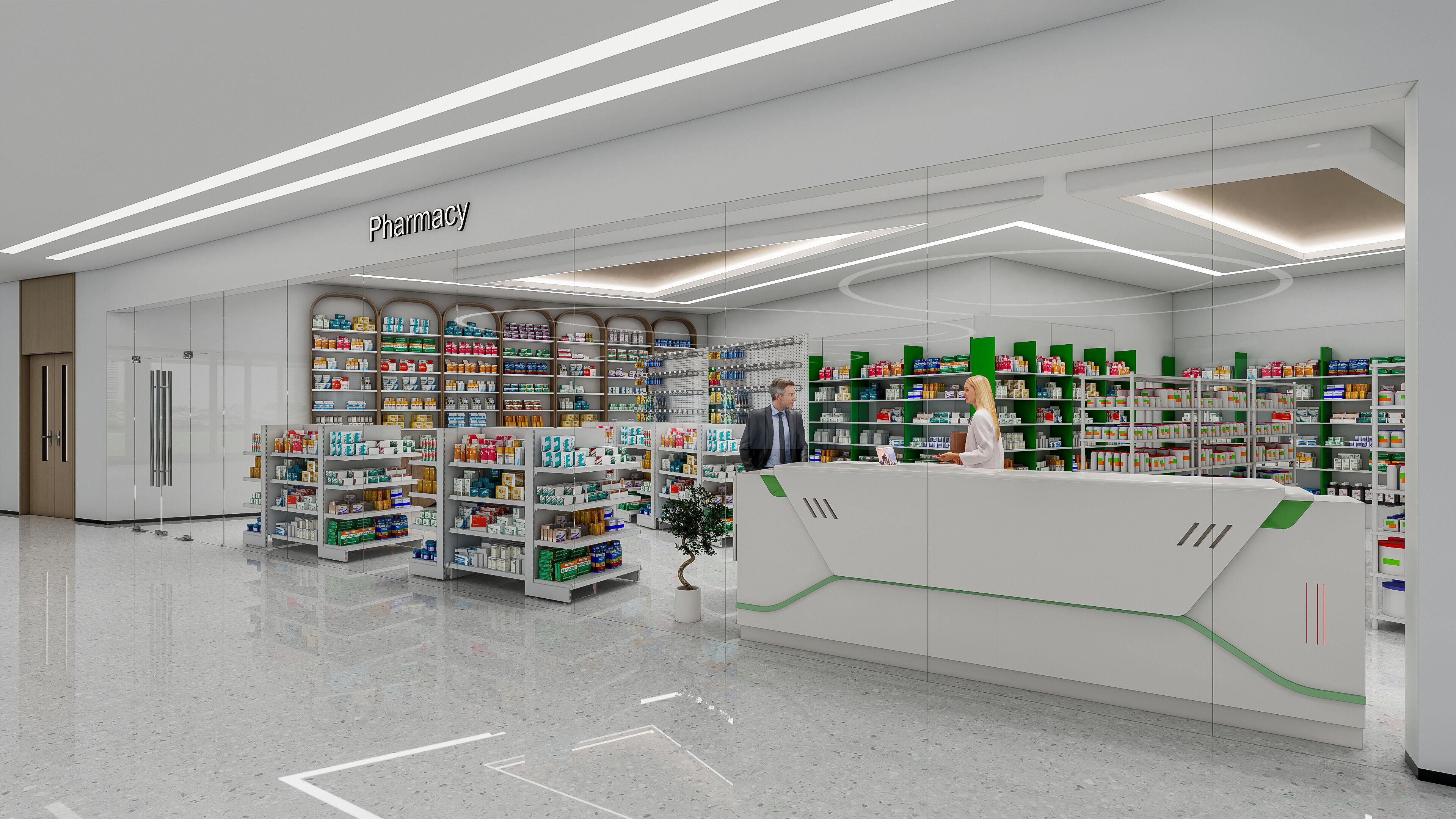 Pharmacy Hospital Medicine 1 3D model_3