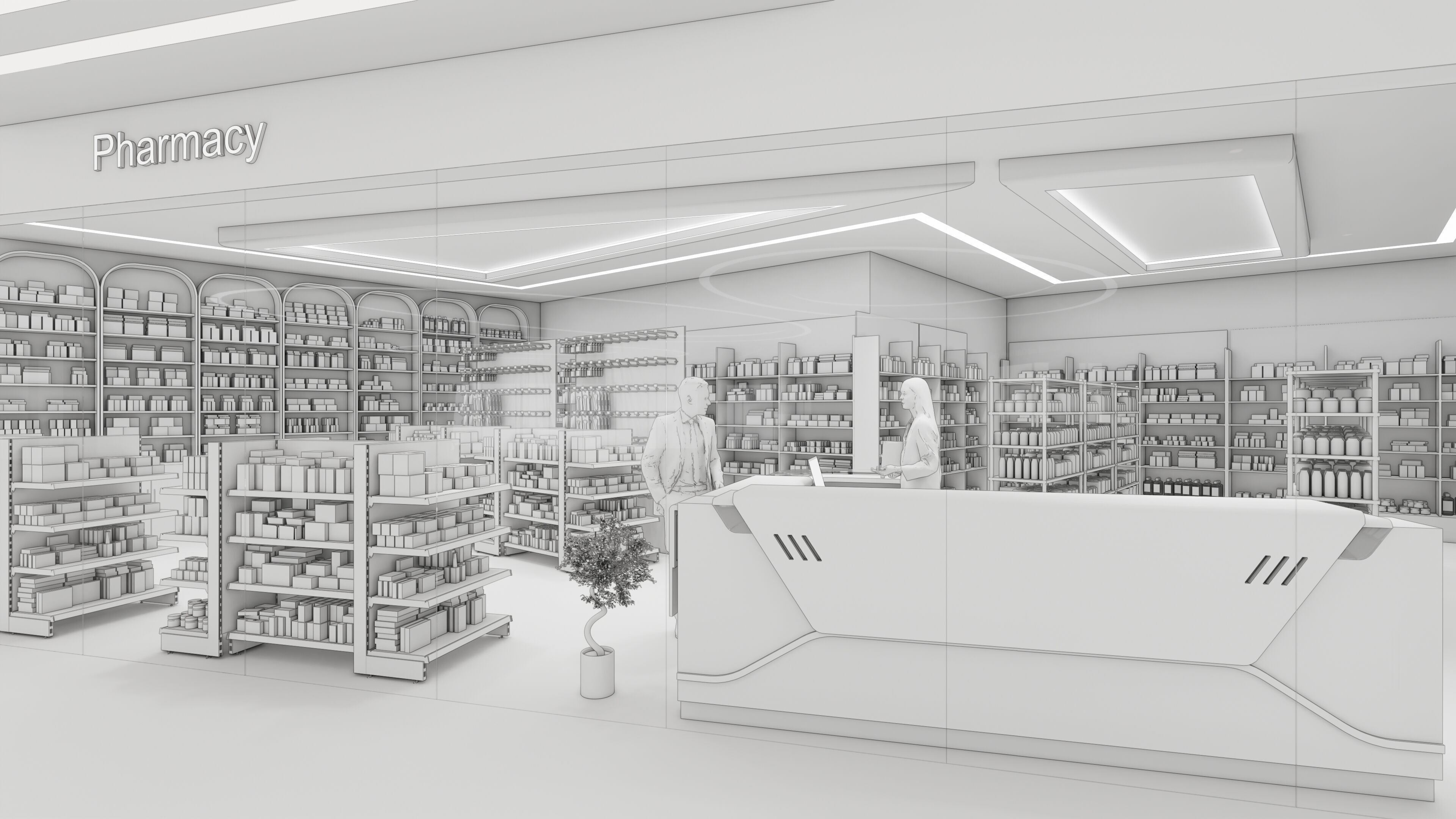 Pharmacy Hospital Medicine 1 3D model_20