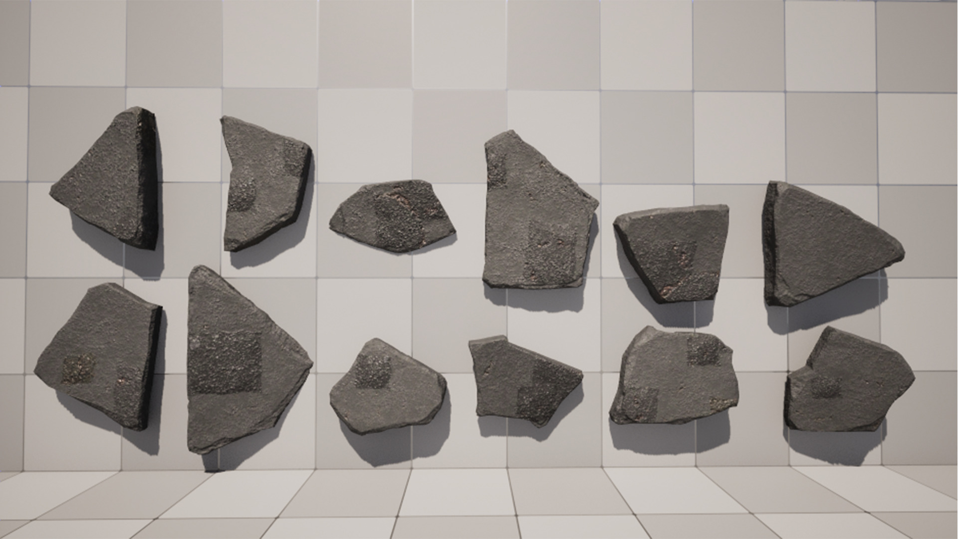 Stylized Cement Low-poly 3D model_1