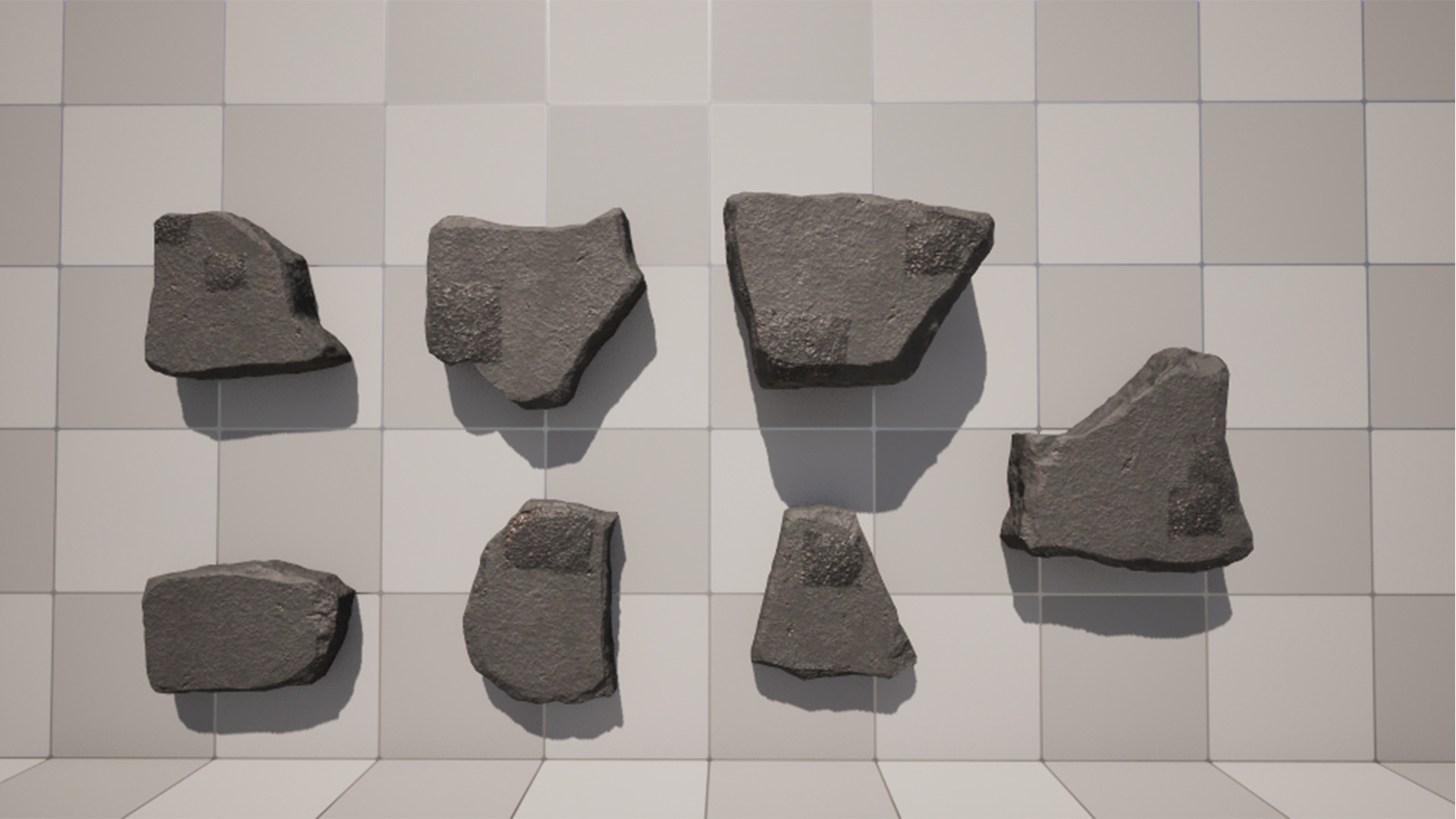 Stylized Cement Low-poly 3D model_3