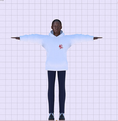 Nore Davis 3d character 3D model