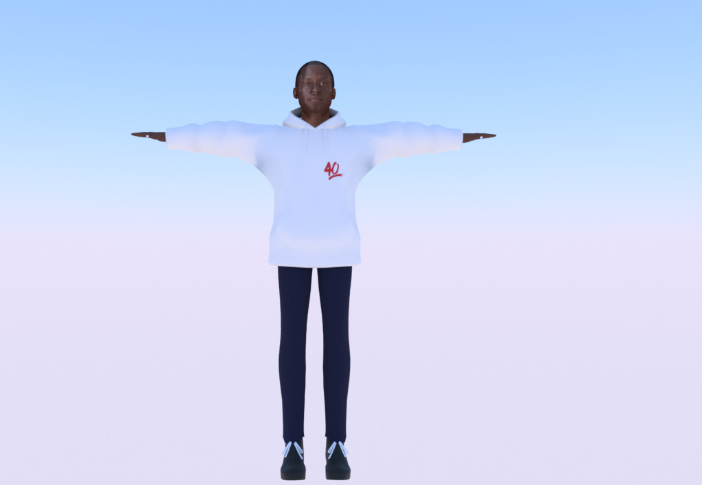 Nore Davis 3d character 3D model_1