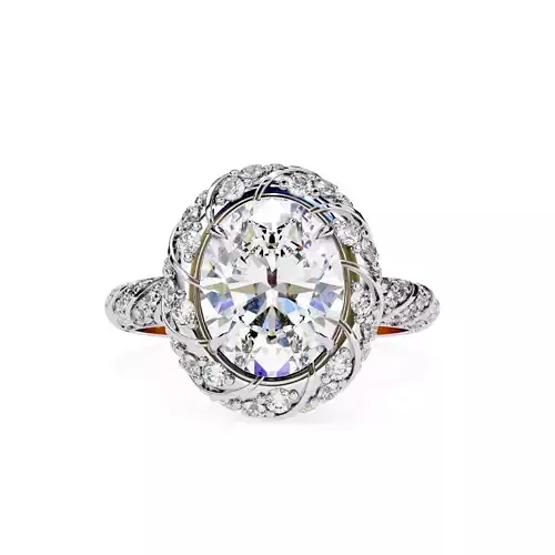 ROUND  DIAMOND RING -CAD-197
