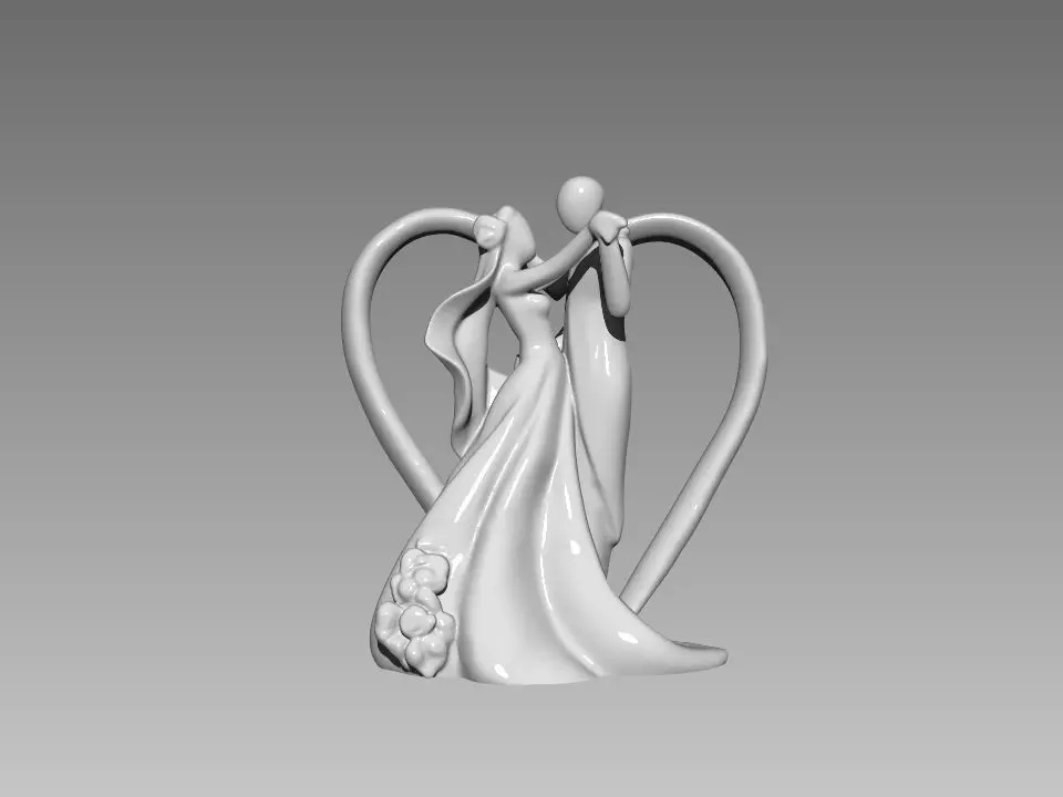 BRIDE AND GROOM SIMPLE DETAILS 3 3D print model_0