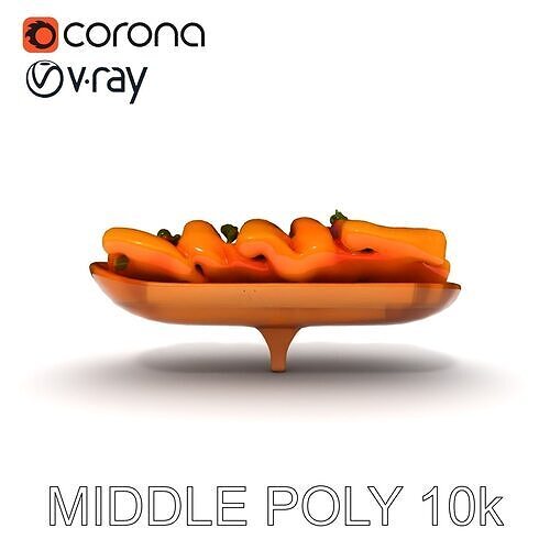 Realistic Smoked Salmon Slices on Wooden Platter D Model Pack Low-poly 3D model 6